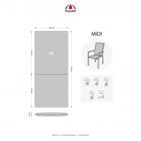 LIVING 2908 stredný - poduška na stoličku a kreslo