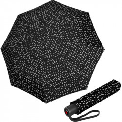 KNIRPS A.200 2DANCE BLACK - elegantný dámsky plnoautomatický dáždnik