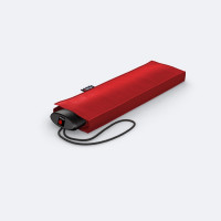 KNIRPS AS.050 SLIM SMALL RED - ľahký dámsky skladací plochý dáždnik
