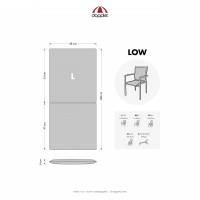 ELEGANT 2431 nízka - poduška na stoličku a kreslo