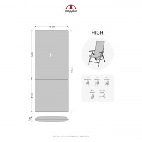 FUSION 2716 vysoká - poduška na stoličku a kreslo
