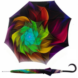 Elegancia Boheme Brilliance - dámsky luxusný dáždnik s abstraktnou potlačou