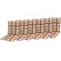 CLASSIC 9017 vysoká - set 6 ks - podušky na kreslá a stoličky