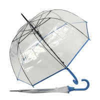 Hit Long Automatik priehľadný - dámsky holový vystreľovací dáždnik