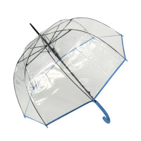 Hit Long Automatik priehľadný - dámsky holový vystreľovací dáždnik