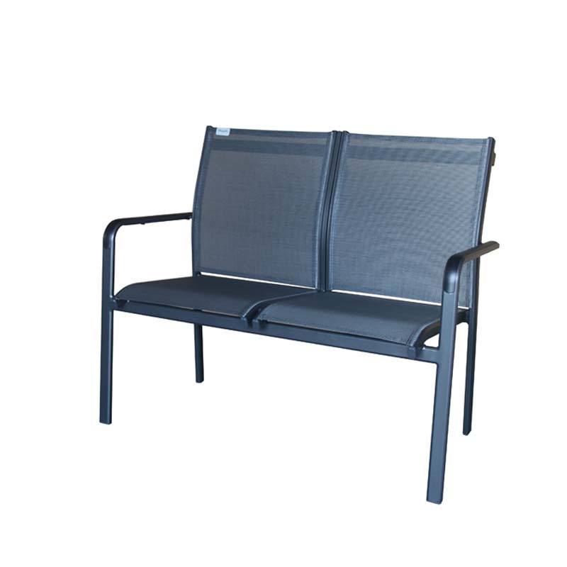 EXPERT PLUS - hliníková lavica dvousedadlová antracit