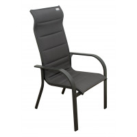 BERGAMO MIAMI sivé - hliníkové záhradné sedenie 4+1