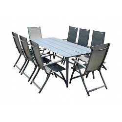 Tee Active - hliníkové záhradné sedenie 8+1/ stôl 220 x 90 cm