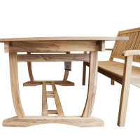 Tectona - drevený rozkladací stôl 180/240x100 cm - 2. AKOSŤ (N258)
