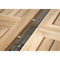 Stôl CONCEPT rozkladací s teakovou doskou - 2. akosť (N291)