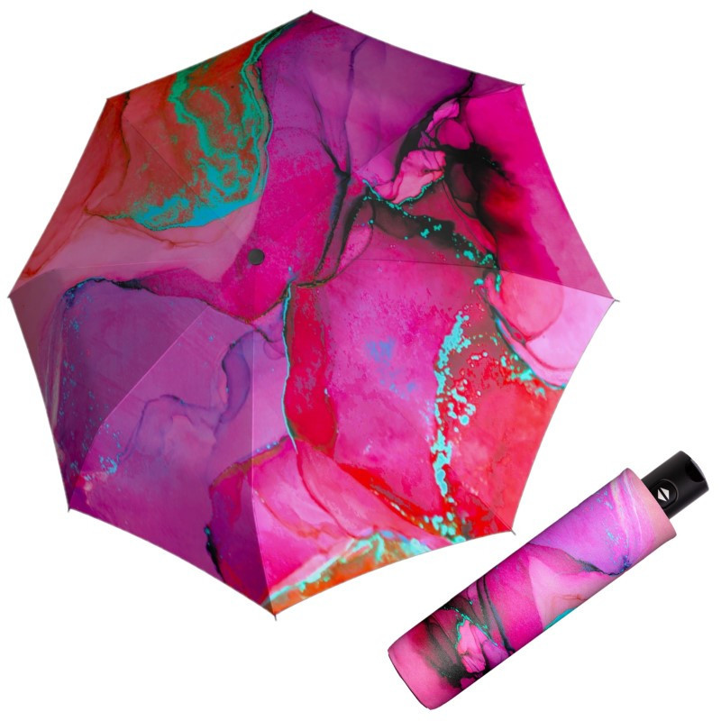 Carbonsteel Magic MARBLE PINK - dámsky plne automatický dáždnik