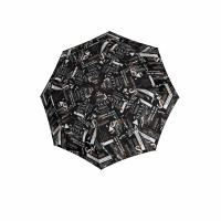 Fiber Magic Scribble Black - dámsky plne automatický dáždnik