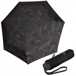 KNIRPS T.020 MEDITATE BLACK - EKO ultraľahký skladací dáždnik