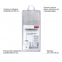 Ochranný obal pre výkyvné slnečníky až do 400 cm šedý