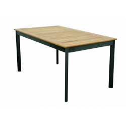 CONCEPT- stôl s teakovou doskou 150x90x75cm