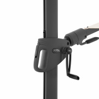 DERBY DX 335 cm - záhradný slnečník s bočnou nohou