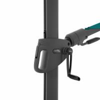DERBY DX 335 cm - záhradný slnečník s bočnou nohou