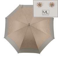 Elegance AC Cottage - luxusný dáždnik s potlačou a náušnicami