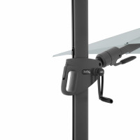 DERBY DX 210 x 210 cm - záhradný slnečník s bočnou nohou