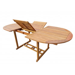 ATLAN - drevený rozkladací stôl 150/200x100x74 cm