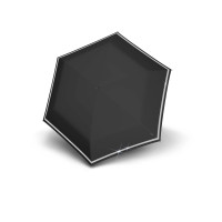 KNIRPS ROOKIE BLACK REFLECTIVE - ľahký skladací dáždnik