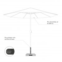 Žulový stojan TROLLEY 30 kg