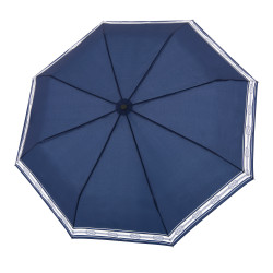 Hit Mini Maritime - manuálny dáždnik s bielym lemovaním