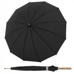 NATURE LONG BAMBOO SIMPLY BLACK - EKO dáždnik