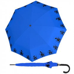 Fiber Flex AC Cats Family Blue - dámsky holový vystreľovací dáždnik