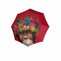 Modern Art Magic Flower Monkey - dámsky plne automatický dáždnik