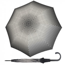 Fiber Flex AC Black & White Traced - dámsky holový vystreľovací dáždnik
