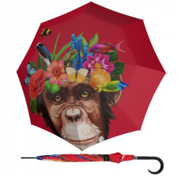 Modern Art Long AC Flower Monkey - holový vystreľovací dáždnik