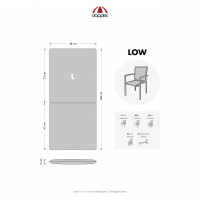 SPOT 4931 nízka - poduška na stoličku a kreslo