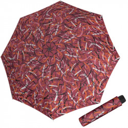 Hit Mini Moving Lines Red - dámsky skladací dáždnik
