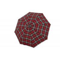 Carbonsteel Magic Check Red - dámsky plne automatický dáždnik