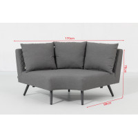 Melia LIKA-TEX® sivá - luxusné záhradné sedenie