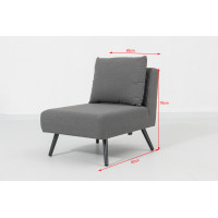 Melia LIKA-TEX® sivá - luxusné záhradné sedenie