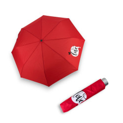 Mini Light Kids Red Love - detský skladací dáždnik