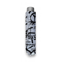 Mini Light Graffiti Peace - dámsky skladací dáždnik