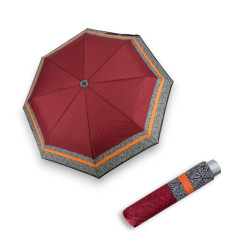 Mini Light Classic berry stripe - dámsky skladací dáždnik