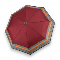 Mini Light Classic berry stripe - dámsky skladací dáždnik