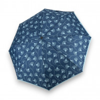 Mini Light Classic blue ginko - dámsky skladací dáždnik