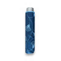 Mini Light Classic blue ginko - dámsky skladací dáždnik