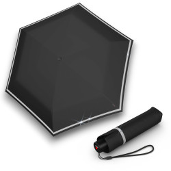 KNIRPS ROOKIE BLACK REFLECTIVE - ľahký skladací dáždnik