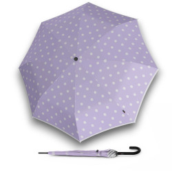 KNIRPS A.760 Stick Automatic Dot Art Lavender - elegantný palicový vystreľovací dáždnik