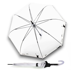 Knirps C.760 Stick Transparent Play - dámsky priehľadný holový dáždnik