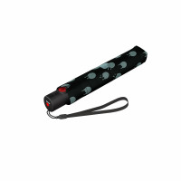 Knirps U.200 Duomatic rainyday black - elegantný dámsky plne automatický dáždnik