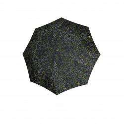 Knirps A 200 Medium Duomatic cubes black - elegantný  plno automatický dáždnik