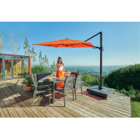 myZone 220 x 300 cm LED - záhradný naklápací bočný slnečník