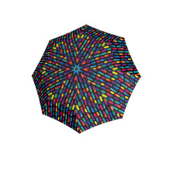 Knirps A 200 Medium Duomatic create black - elegantný  plno automatický dáždnik